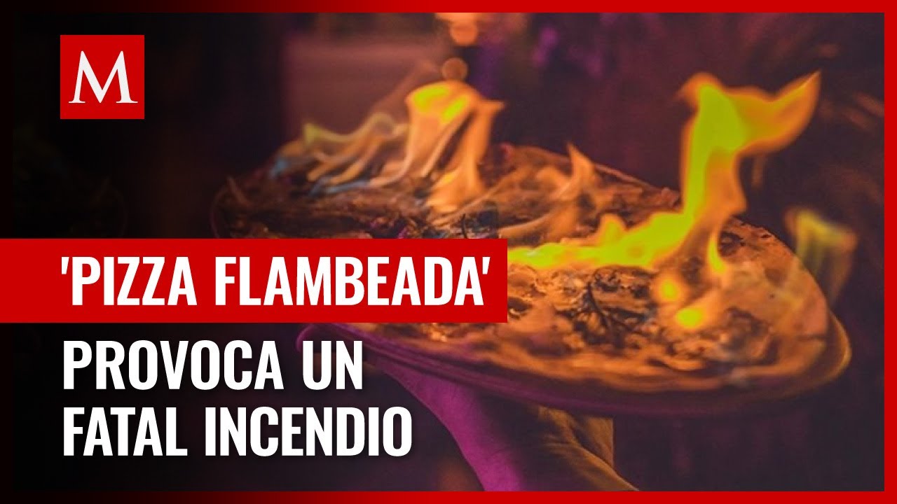 Pizza ocasionó un incendio en Madrid, España: 