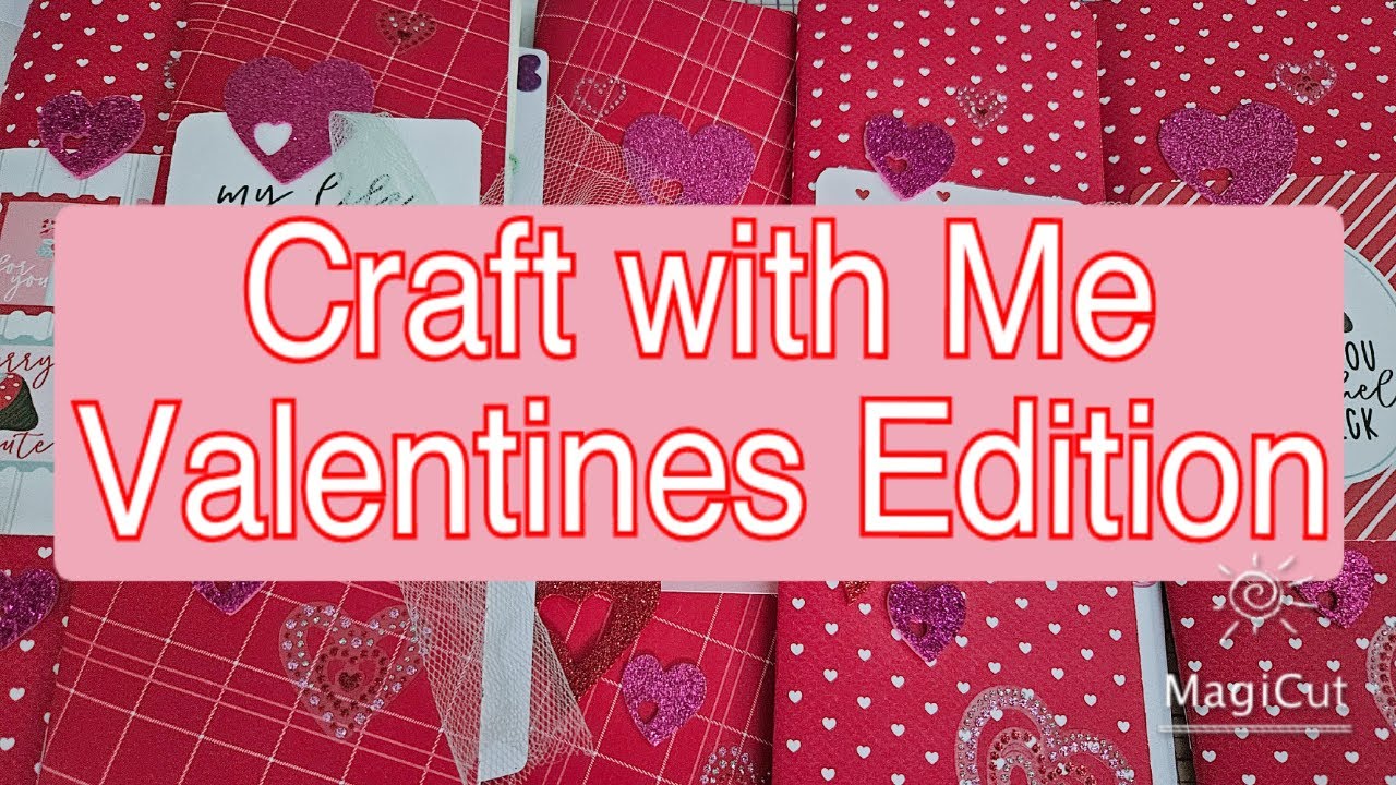 Valentines crafting with friends.  