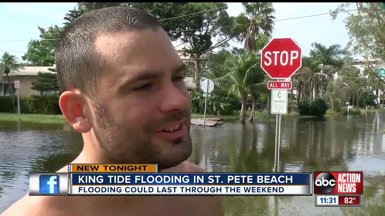 King tide causes flooding on St Pete Beach