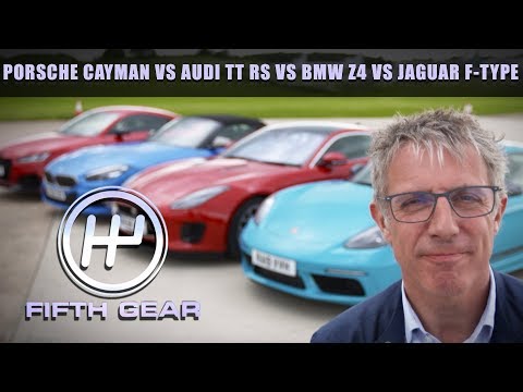 porsche-cayman-vs-audi-tt-rs-vs-bmw-z4-vs-jaguar-f-type-|-fifth-gear