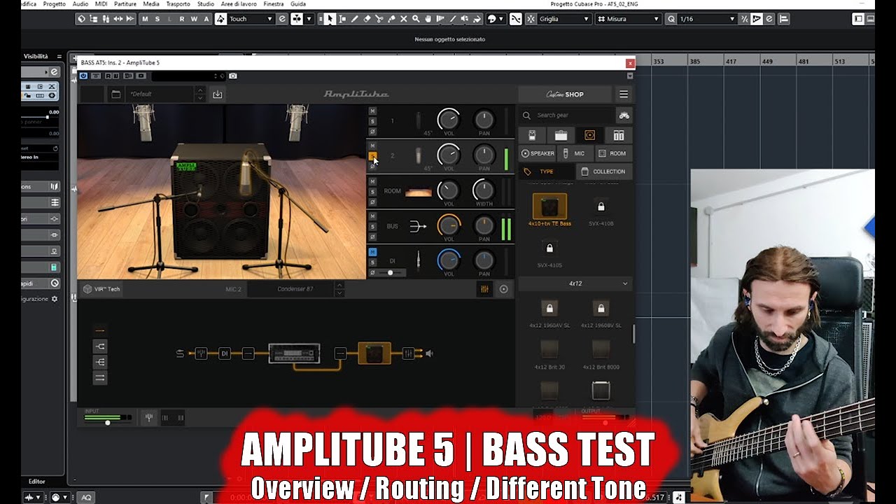 Amplitube 5 by IK Multimedia | Worflow and sound test for Bass Players | 1st look | 1st Impressions