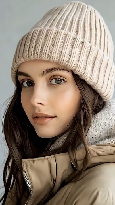 Chic Winter Ensemble with Cozy Knit Beanie #winterfashion #style #cozy