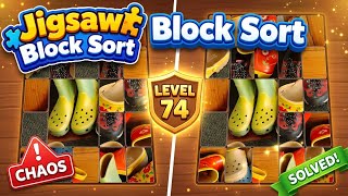 🎮 Jigsaw Block Sort Game Level 74 🔥 | Tricky Sorting Challenge screenshot 5