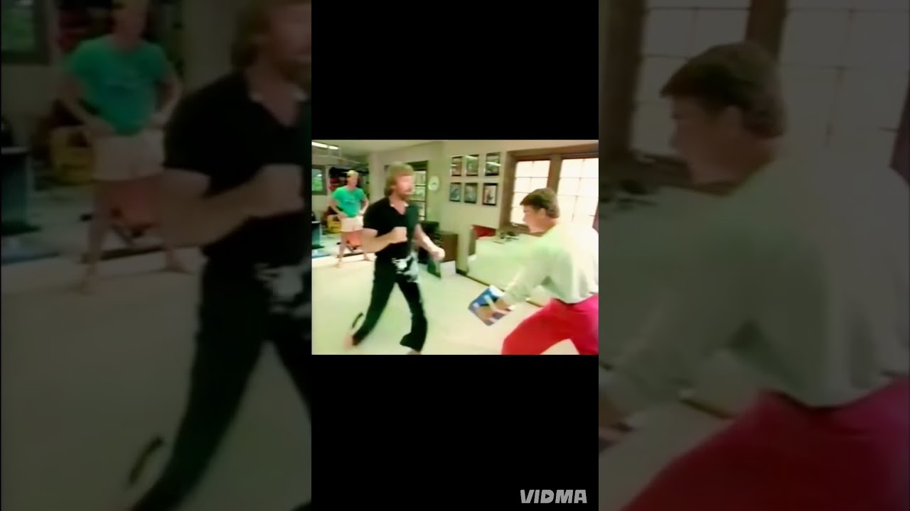 Van Damme training with Chuck Norris 