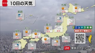 6月10日の天気