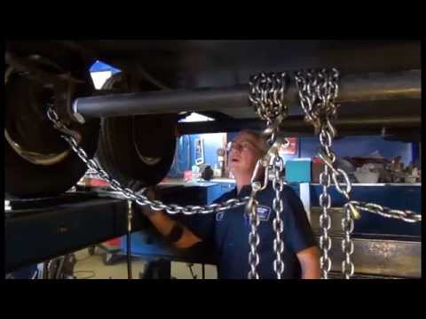 trailer axle / wheel straightening and alignment - youtube