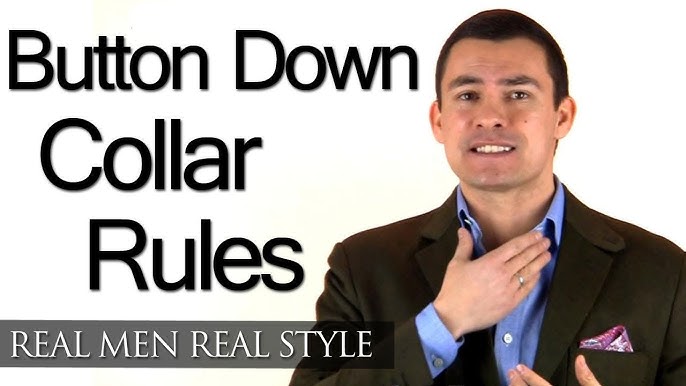 Tips on how to wear a classic button down collar shirt.