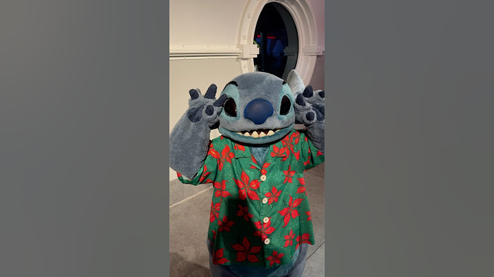 Stitch at Mickeys Very Merry Christmas Party At Disneys Magic Kingdom #christmas #stitch #disney