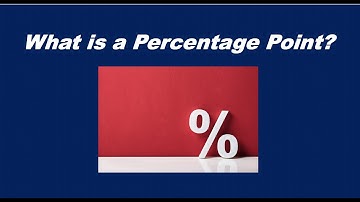 What is a percentage point?