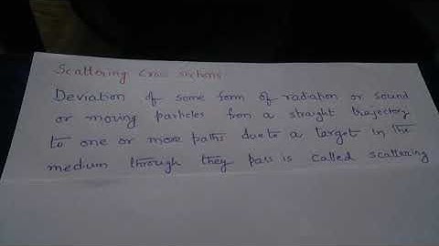 QM: Differential & total scattering cross sections