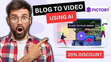 Convert a Blog Post or URL to Video using This Powerful AI Tool | Pictory AI Tutorial