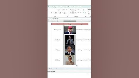 Excel image insertion hack #shorts