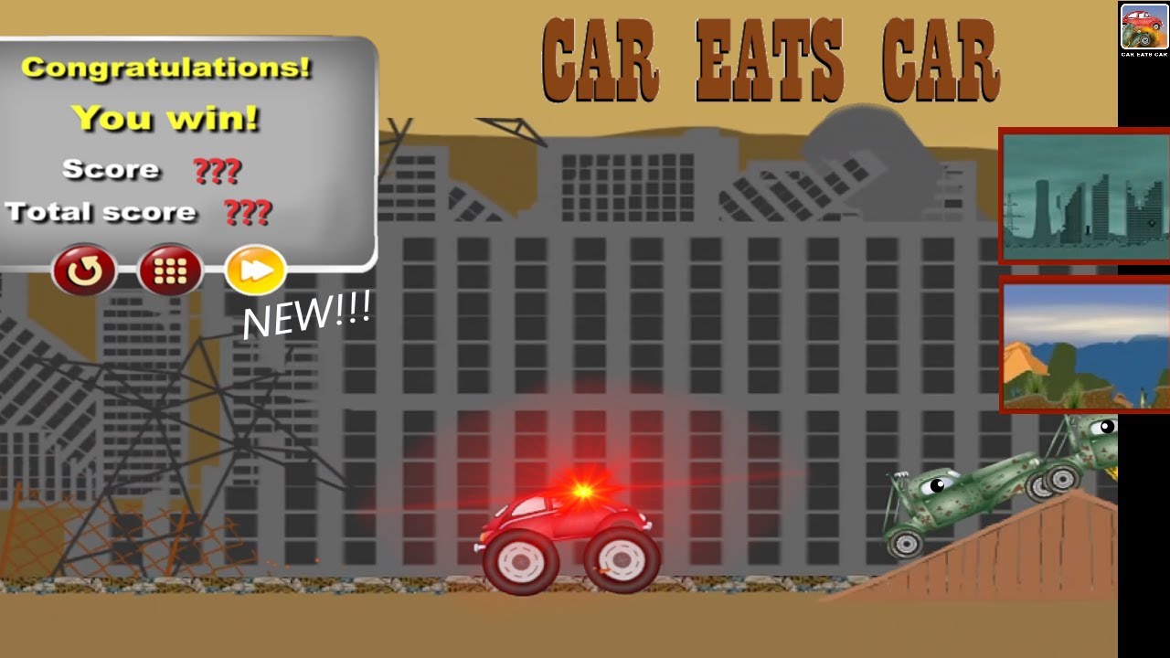 Secret Game MODE! and the future CAR Apocalypse.. | Car Eats Car 1 4k