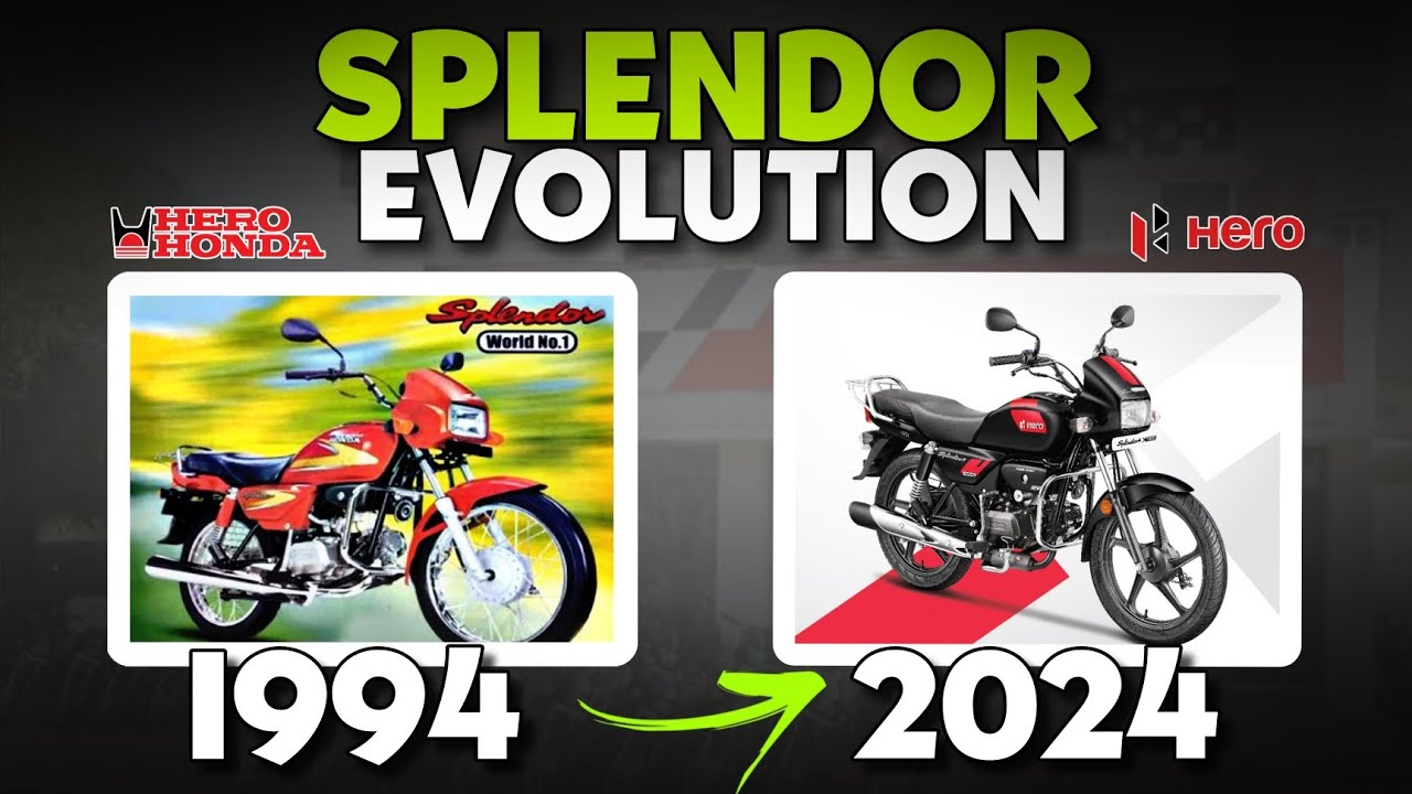 A Journey Through Time and Design Transformations. Hero splendor - YouTube