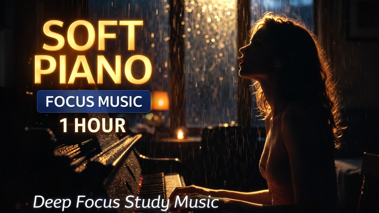 Soft Piano – Deep Focus Study Music (1 Hour Calm Instrumental)