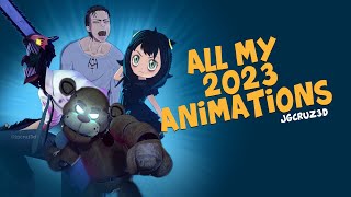 4 MINUTES of 3D ANIMATION in 1 YEAR - 2024 Compilation of all my animations - JGCRUZ3D