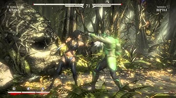 Mortal Kombat X Kitana Vs Hard/Very Hard Reptile Noxious