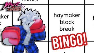 [YBA] Boxing 1v1 Bingo! (Jioufen's Version)