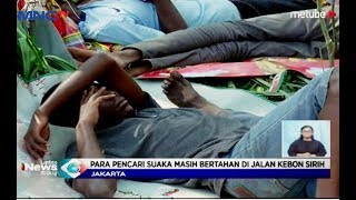 Para Pencari Suaka Masih Bertahan Di Trotoar Jalan Kebon Sirih  Lis 1107