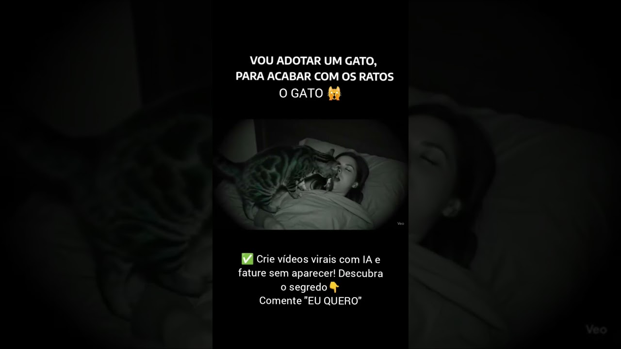 Olha o que esse gato fez , logo um rato na boca da mulher 😂💥🙀