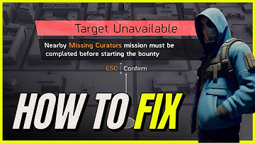 HOW TO FIX the MISSING CURATORS During SCOUT 8 (HVT) (The Division 2)