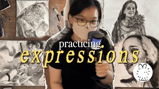 how I draw dynamic facial expressions!