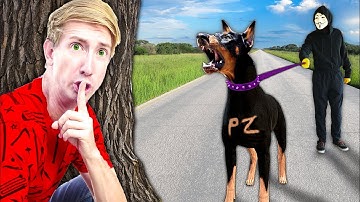 HACKER DOG FINDS CHAD & VY while Spending 24 Hours on Scavenger Hunt Challenge for Regina