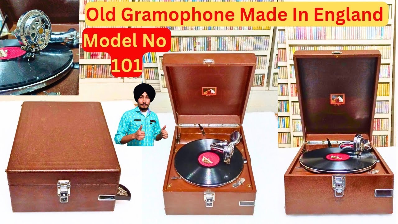 Made in England old Gramophone model number 101 for sale #viral #trending #gramophonemusic #oldsong