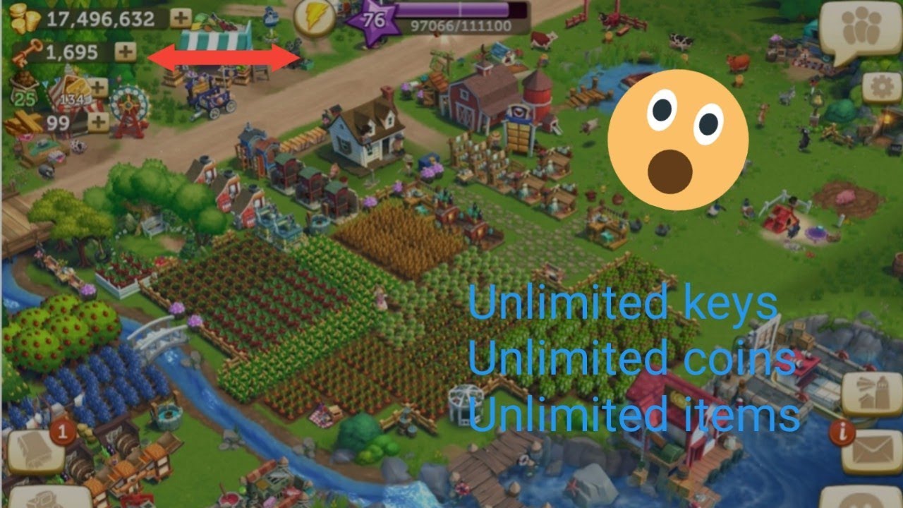 Farm ville 2 country escape mod apk 🌟 Unlimited keys and items😱 - YouTube