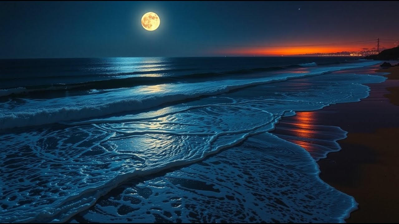 🌌🌊 Deep Ocean Night Sounds – Peaceful Waves for Sleep, Meditation, and Healing 🌿✨