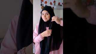 لفة الخمار الفرنسي بالخمار الماليزى العادى 🔥 #hijabi #khimarsyari #hijab #khimar