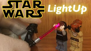 lego wars star darth vader minifigure rare saber