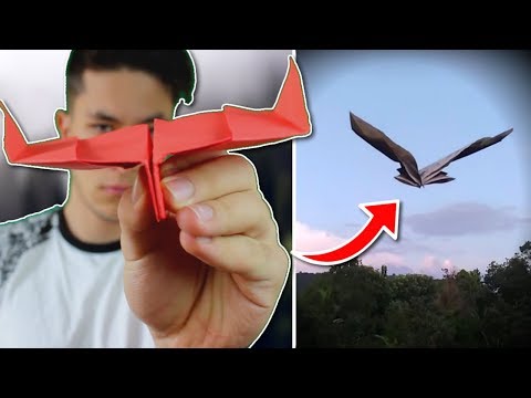 Havada Bir Kuş Gibi Kanat Çırpabilen Kağıttan Uçak Yapımı