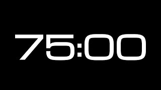 75 Minute Countdown Timer / NO SOUND
