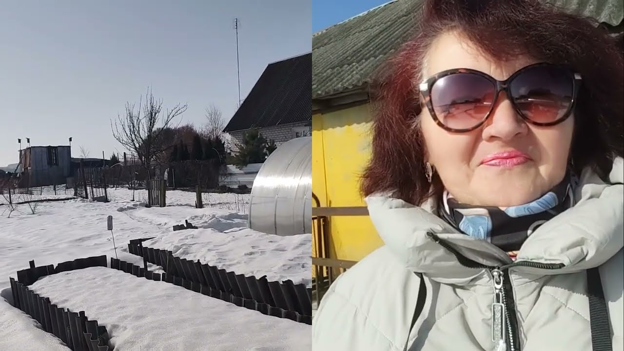 -3. Беларусь. Алисум пробивается. Артишок начал прорастать. Распаковка Евроопт.