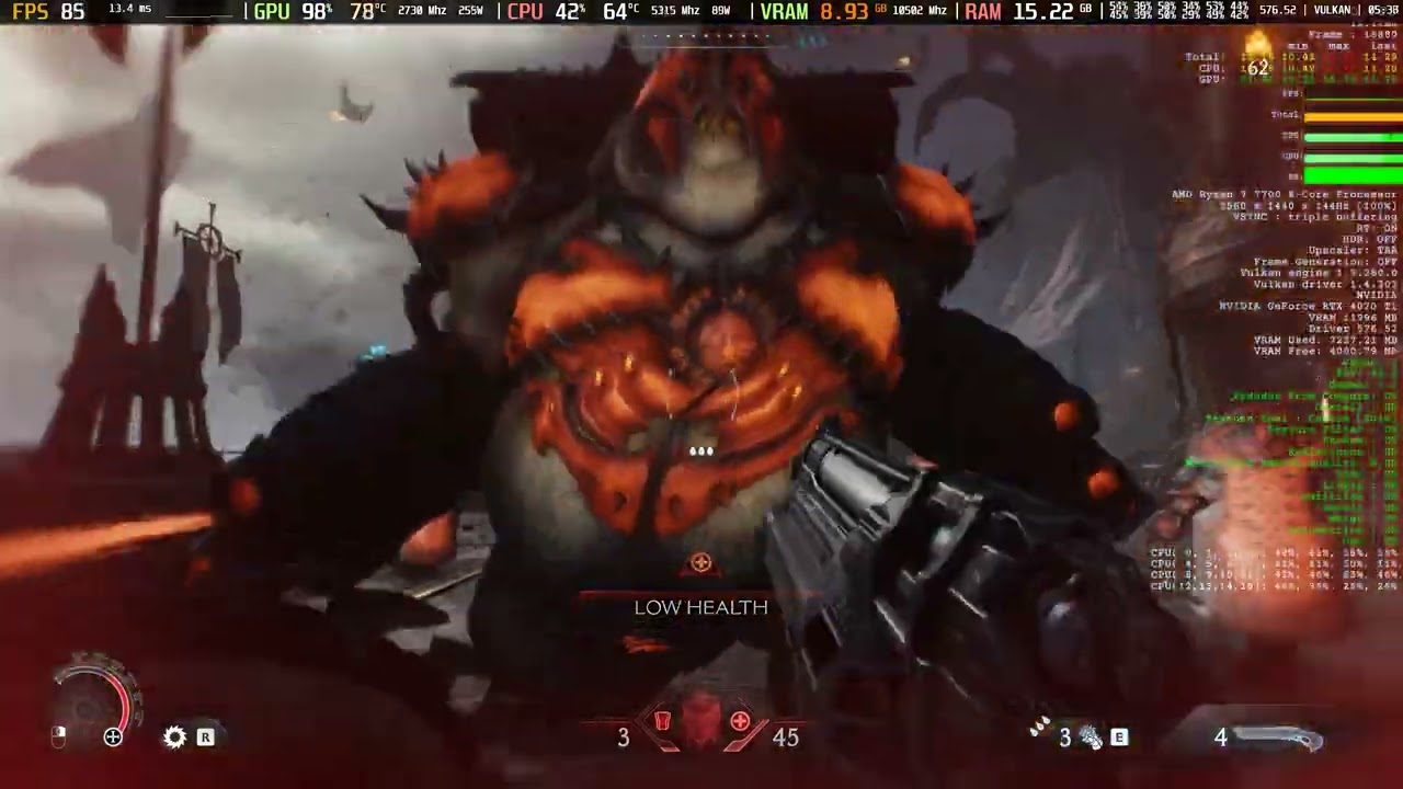 DOOM The Dark Ages - Chapter 4 - RTX 4070Ti - NO DLSS - 1440p60