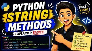 Python String Methods Made Easy (Beginner Friendly)