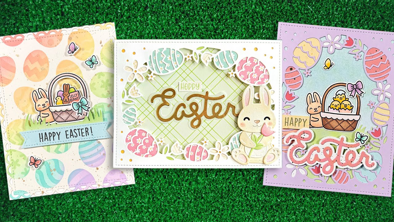 Intro to Easter Egg Backdrop, Scripty Easter & Easter Egg Background Stencils