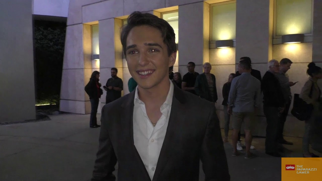 Michael Campion gives a Fuller House update outside the High Strung Free Dance premiere at ArcLight