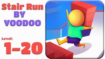 Stair Run Levels 1 - 15 Gameplay Walkthrough | (IOS - Android) | By Voodoo