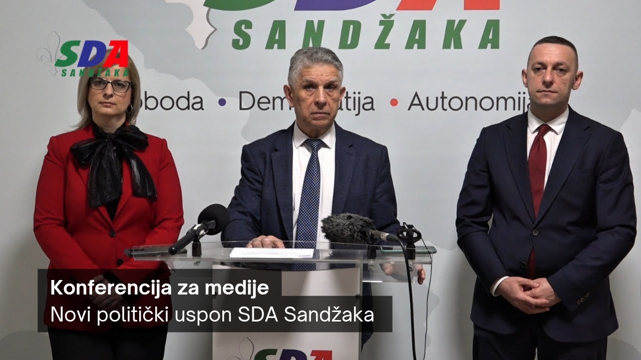 Konferencija za medije- Novi politički uspon SDA Sandžaka 