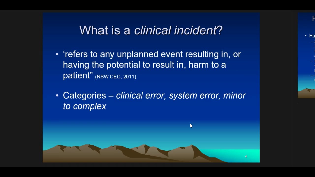 Safety and Quality in Clinical Practice: Part One