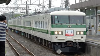 185系C1編成 100周年バトンリレー号(団臨) 下総神崎駅通過