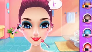 Gymnastics Superstar Girl game - Cool Makeup, Dress Up, Color Hairstyles - Design Game for girls screenshot 2