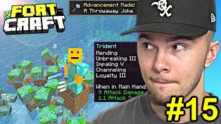 FULLY ENCHANTED TRIDENT! (FortCraft Ep.15)