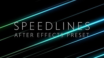 How to add and edit speedlines and starbursts to your projects with this After Effects preset