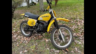 Match Highlights 1977 Suzuki RM125 Dirt Bike