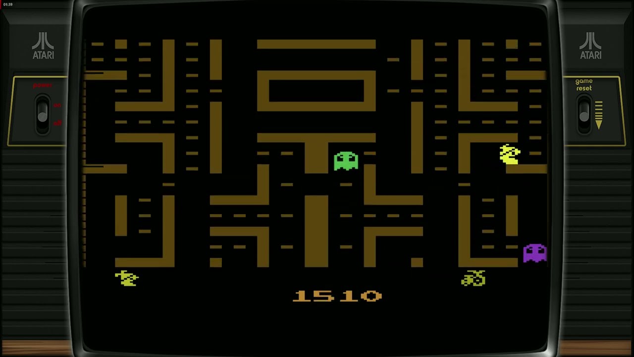 Jr. Pac-Man on Atari 2600 – Scrolling Maze Classic Gameplay