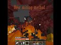 New mining method............#minecraft #minecraftshorts #minecraftmemes