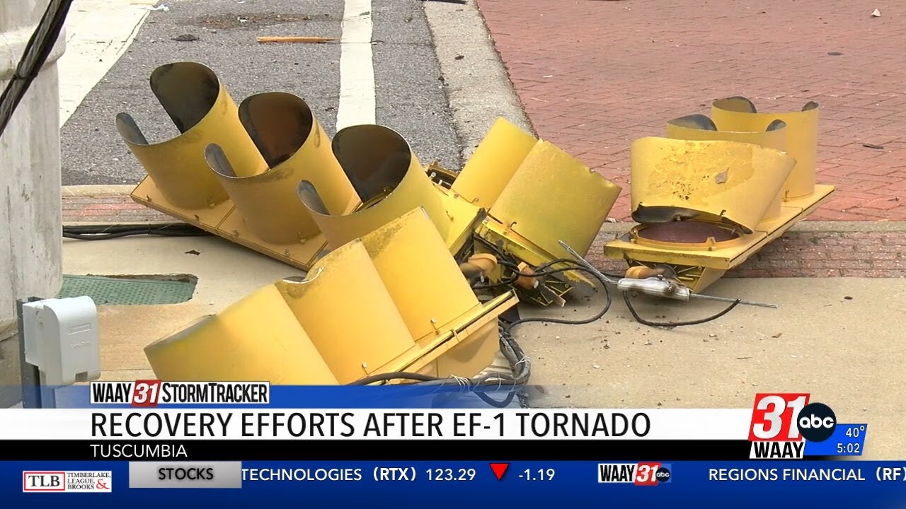 Recovery efforts continue following tornado damage in Tuscumbia - YouTube
